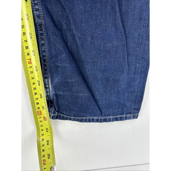 Diesel Jeans Larkee Straight Button Fly Blue Men's 29 X 32 Dark Wash Denim - Picture 6 of 16